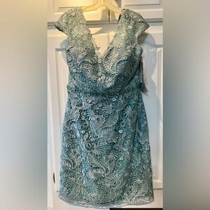 Cocktail Wedding Bride Party Dress sz 16 Mon Cheri Social Occasion BNWT STUNNING